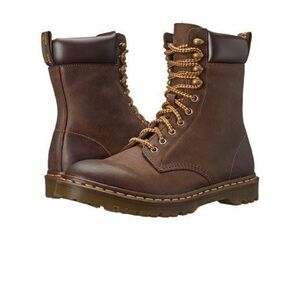 Dr. Martens Wyoming Padten oiled leather Brown Boots lace up sz 6  airwair